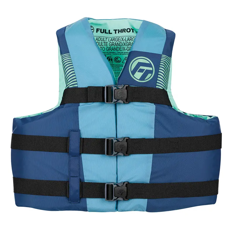 Full Throttle Nylon Life Jacket - Youth - Blue/Black 1