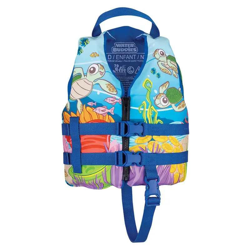 Full Throttle Water Buddies Vest - Child 30-50Lbs - Turtle 1