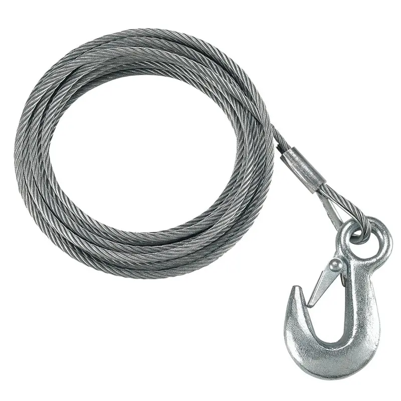 Fulton 3/16" X 25' Galvanized Winch Cable - 4,200 Lbs. Breaking Strength 1