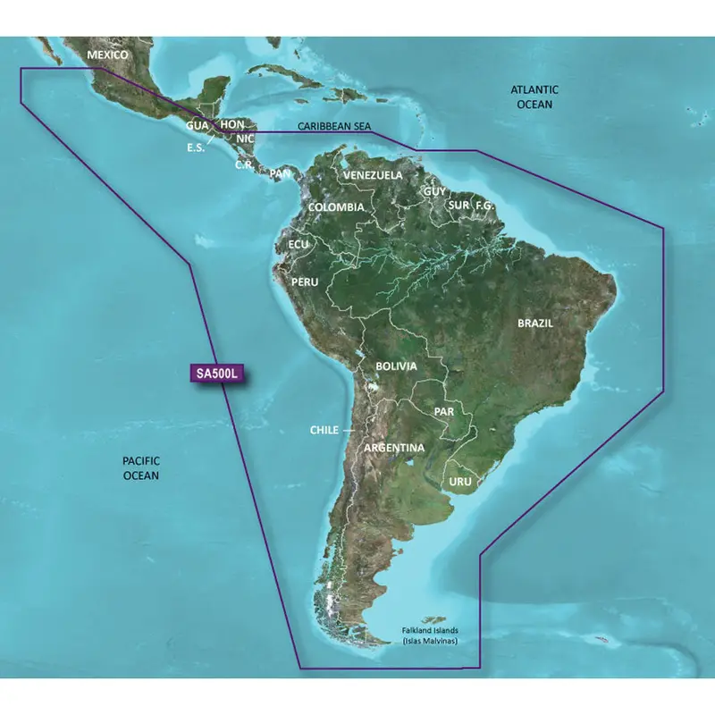 Garmin Bluechart G3 Hd - Hxsa600x - South America - Microsd/Sd 1