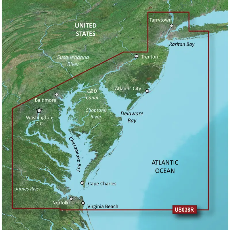 Garmin Bluechart G3 Vision Hd - Vus038r - New York - Chesapeake - Microsd/Sd 1