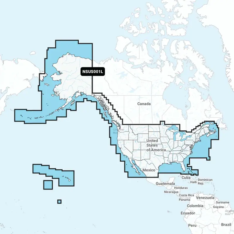 Garmin Navionics+ Nsus001l Us  Coastal Canada 1