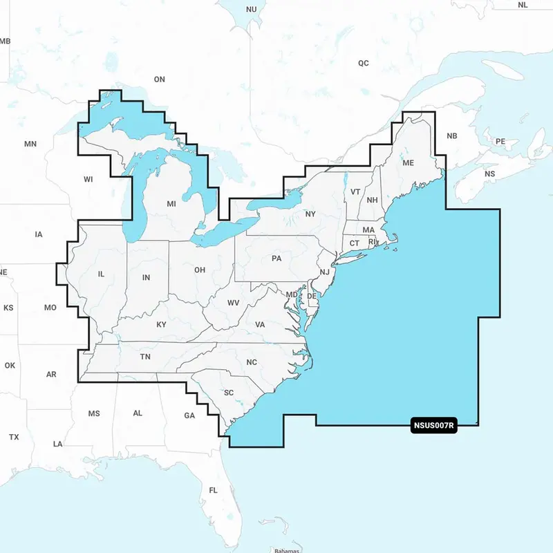 Garmin Navionics+ Nsus007r U.S. East 1