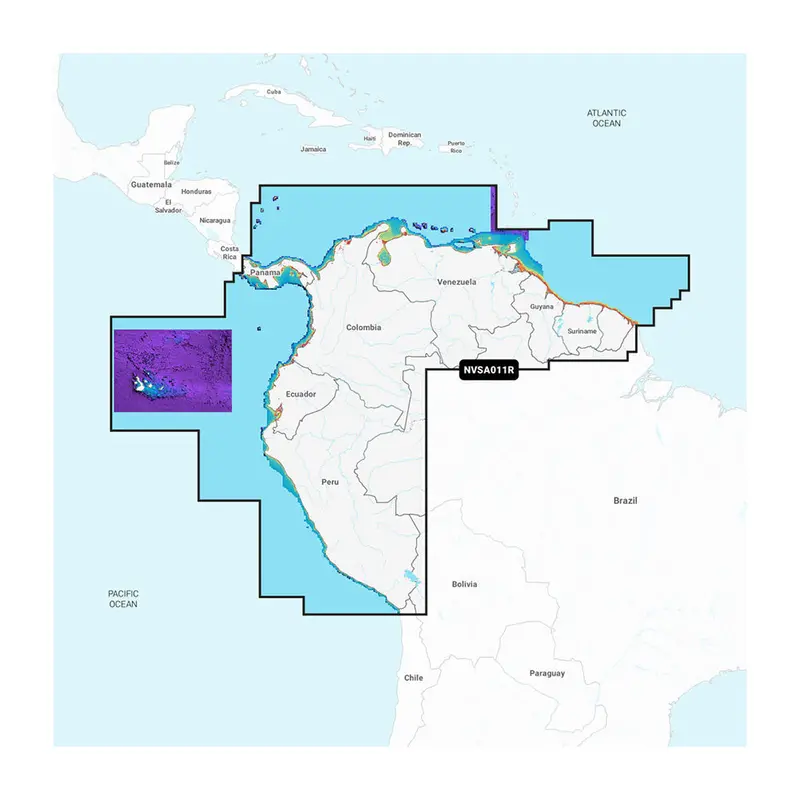Garmin Navionics Vision+ Nvsa011r South America (North) 1