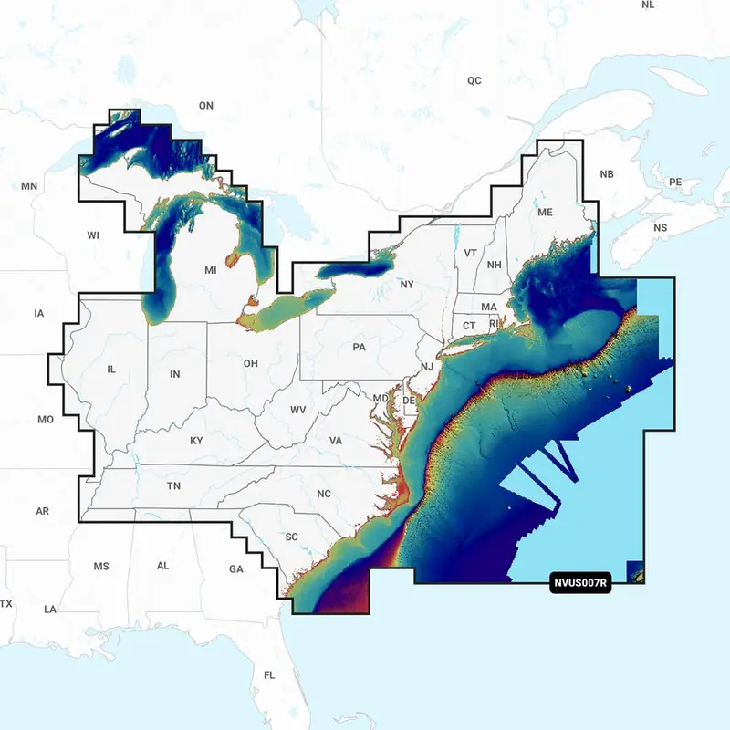 Garmin Navionics Vision+ Nvus007r U.S. East 1