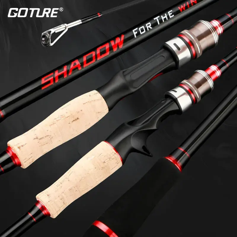 Goture Shadow Carbon Spinning/Casting Rod M+Ml 2Pc Double Tips 1