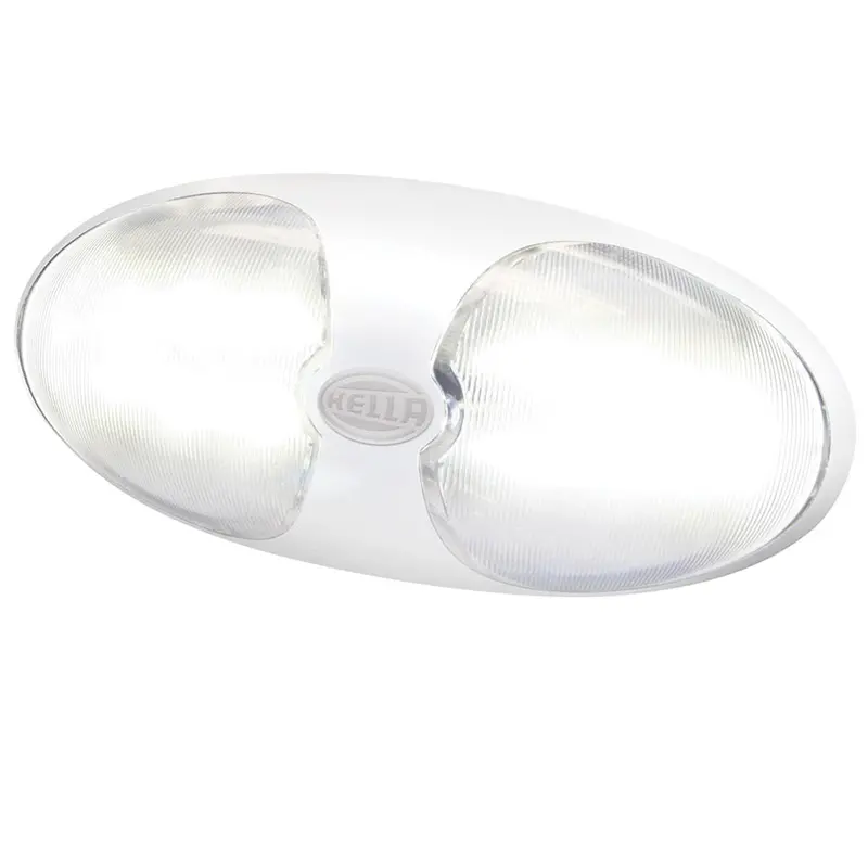 Hella Marine Duraled 12 Interior/Exterior Lamp - White Led - White Housing 1