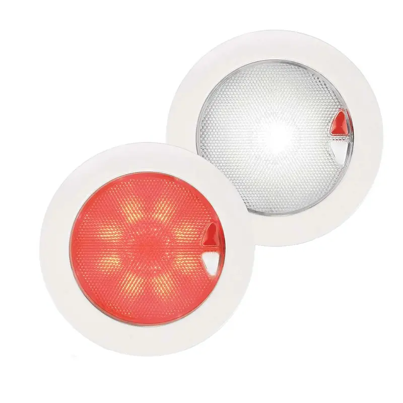 Hella Marine Euroled150 Red/White Touch Switch - White Bezel 1