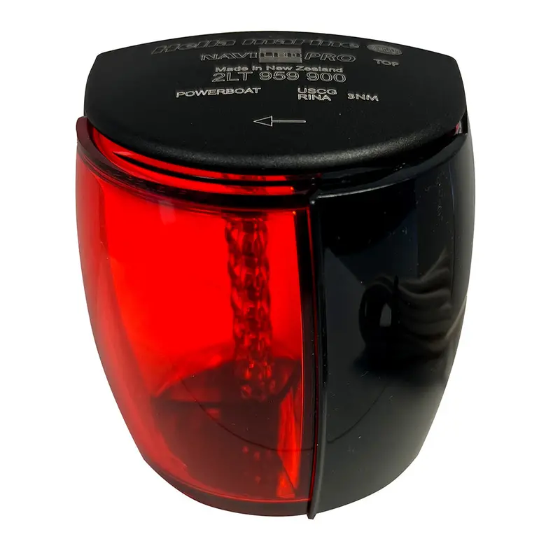 Hella Marine Naviled Pro Port Navigation Lamp - Black - 3Nm 1