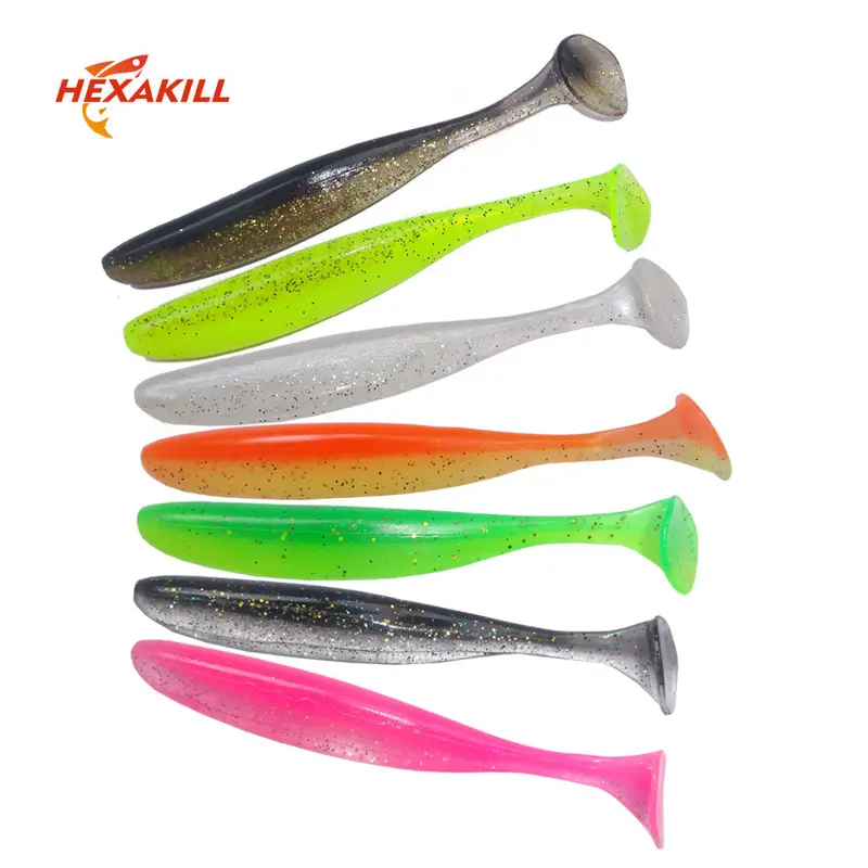 Hexakill T-Tail Shad Bait 5Cm/7Cm/9Cm/12Cm 3-34Pcs 1