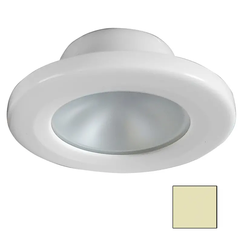 I2systems Apeiron Screw Mount Light - Round - Warm White/White Finish 1