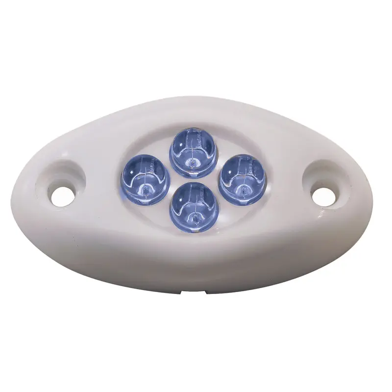Innovative Lighting Courtesy Light - 4 Led Surface Mount - Blue Led/White Case 1
