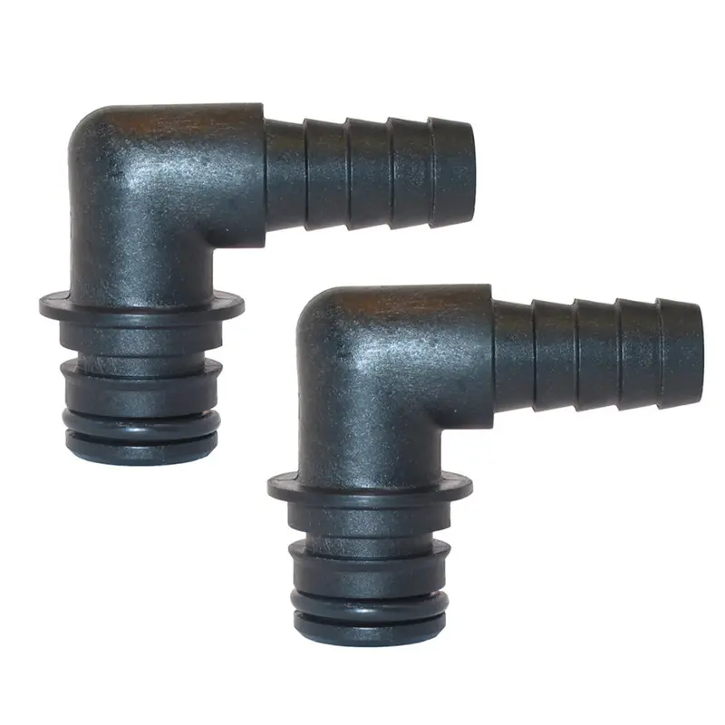 Jabsco Port Kit 90-Degree Elbow 1/2" Hose Fitting - Pair 1