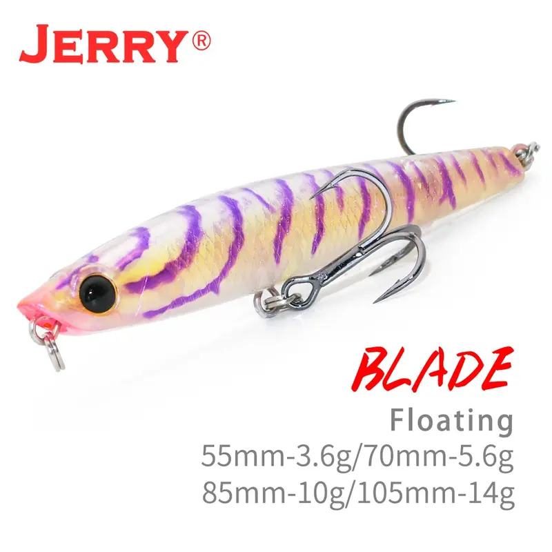 Jerry Blade Topwater Pencil Lure  55 70 85 105Mm 1
