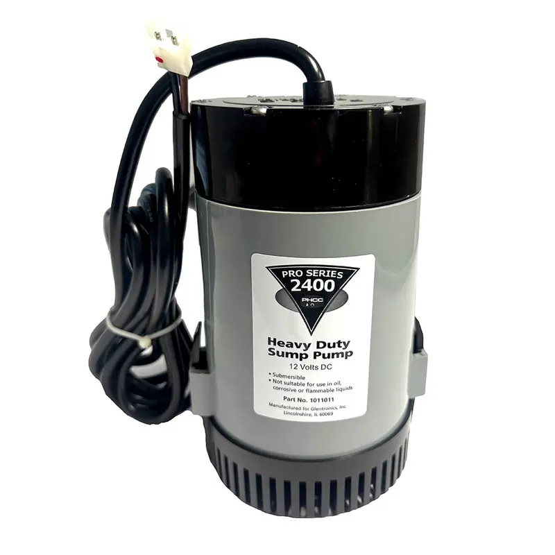 Johnson Pump Pro Series 2400 Gph Replacement Sump Pump - 12V - 2400Gph W/10' Lift, 1.5" Discharge 1