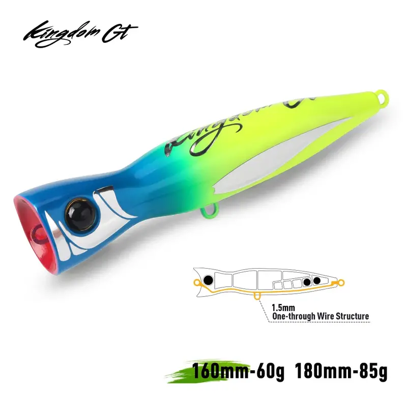 Kingdom Gt Topwater Popper 160Mm 185Mm 60G 85G 1