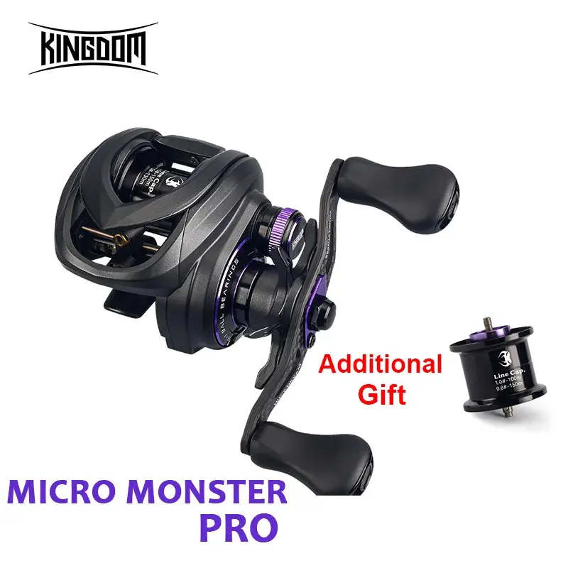 Kingdom Micro Monster Pro Bfs Baitcasting Reel 6+1Bb 138G Ultra-Light 7.6:1 Ratio 1