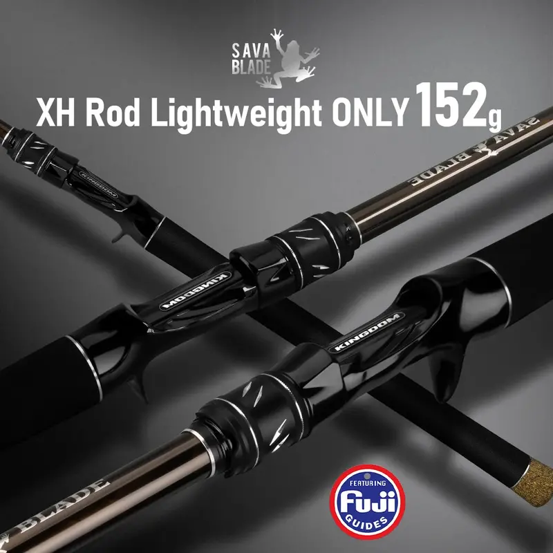 Kingdom Sava Blade 30T Carbon Casting Rod 1.9M 2.28M Mh Xh Fast Action 2Pc 1