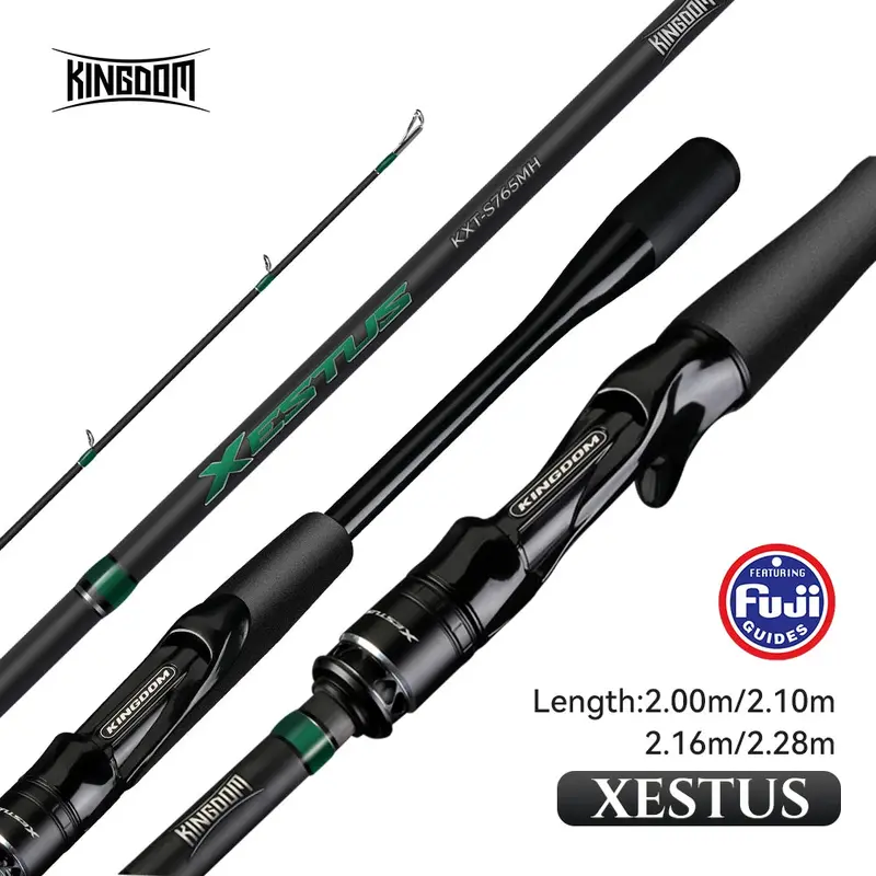 Kingdom Xestus Casting/Spinning Travel Rod 5Pc 2M 2.1M 2.16M 2.28M Mf Action 1