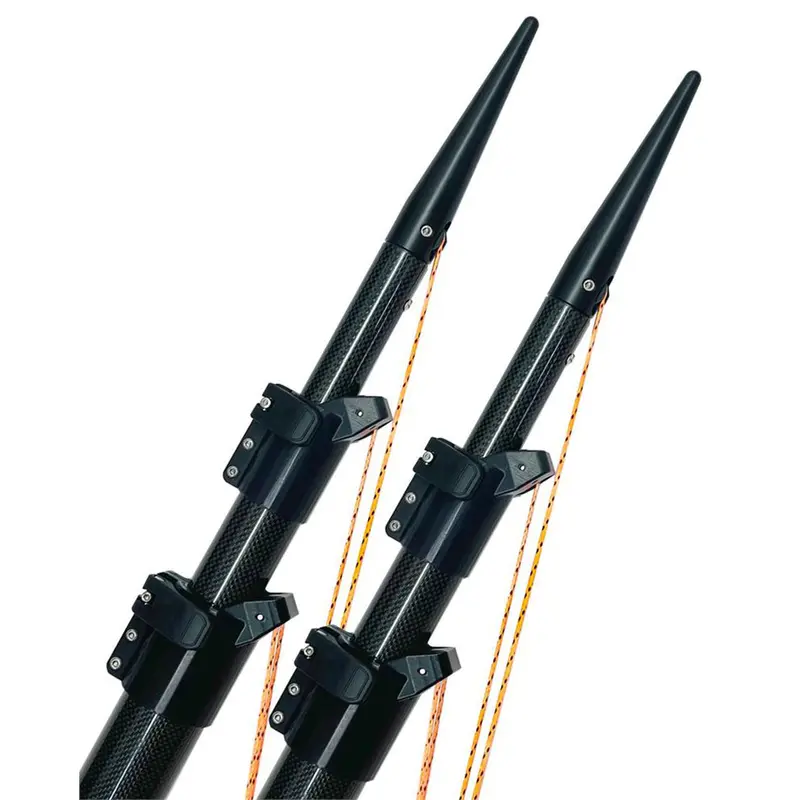 Lee's Ultima 20' Carbon Fiber Telescoping Outriggers Internally Rigged Self-Stowing Adj. Rigging 1