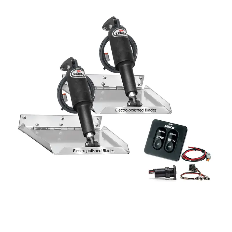 Lenco 18" X 14" Standard Performance Trim Tab Kit W/Standard Tactile Switch Kit 12V 1