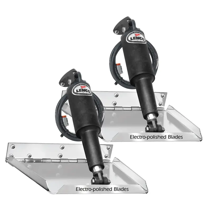 Lenco 9" X 9" Standard Performance Trim Tab Kit W/O Switch Kit 12V 1
