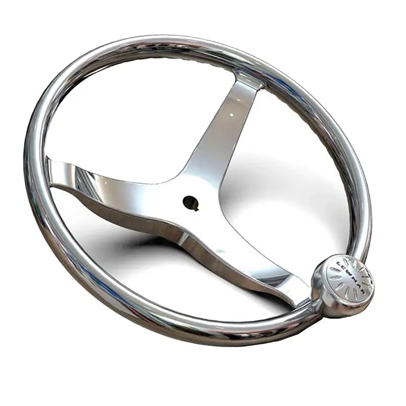 Lewmar 3 Spoke 13.5" Steering Wheel W/Power-Grip Knob 1