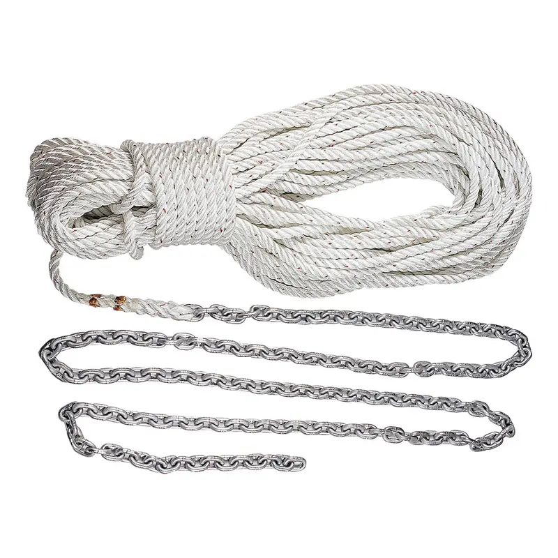 Lewmar Anchor Rode 215'-15' Of 1/4" Chain  200' Of 1/2" Rope W/Shackle 1