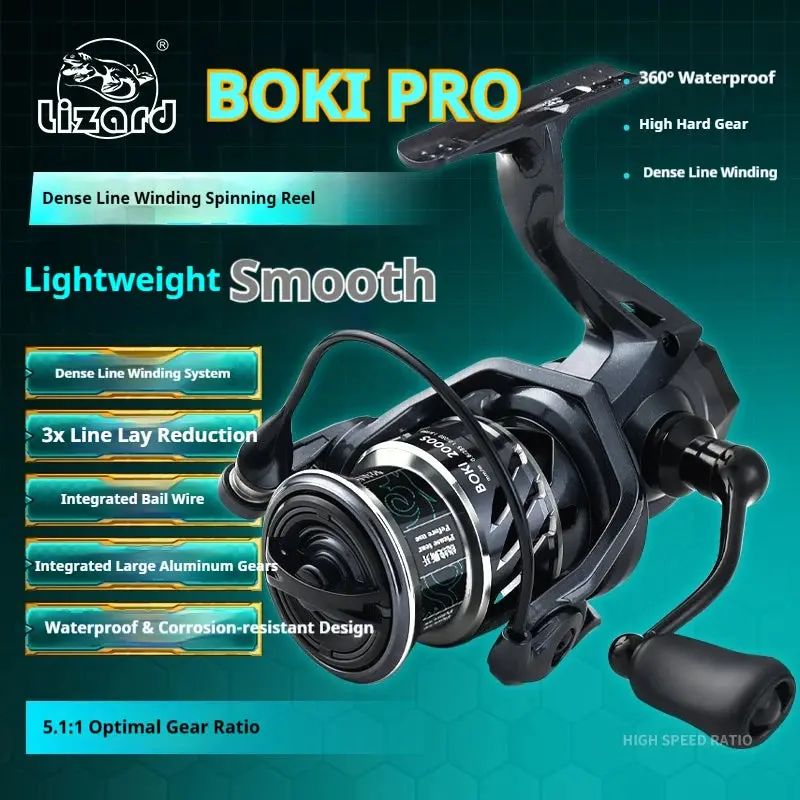 Lizard Boki Pro Spinning Reel 10+1Bb 5.1:1 1
