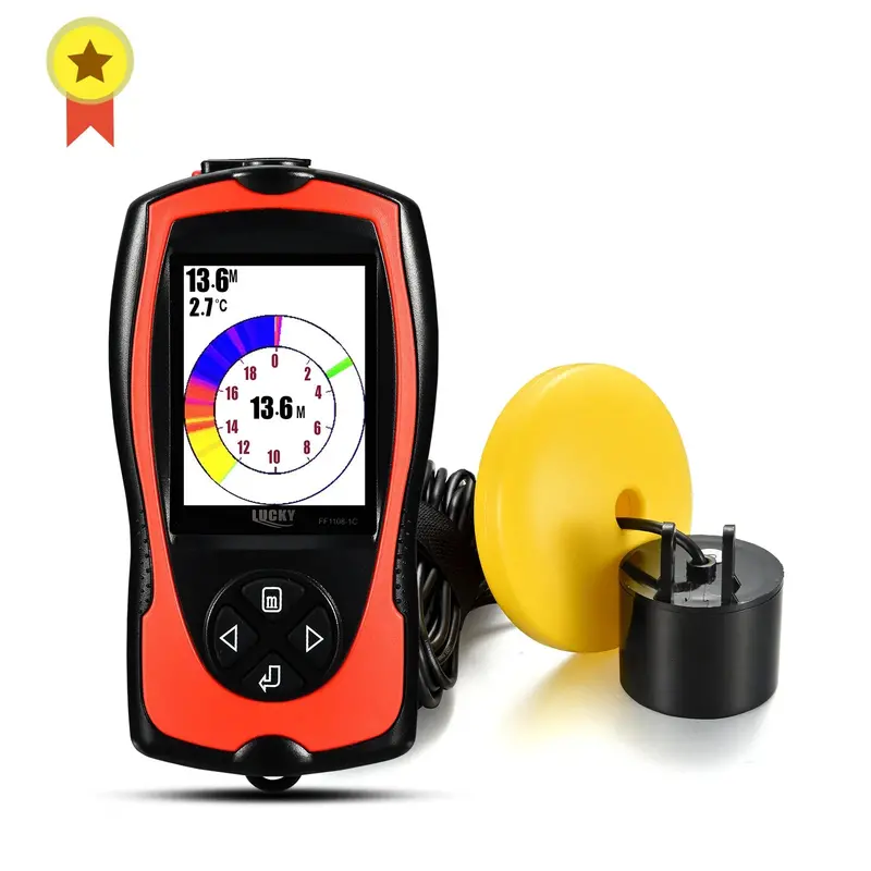 Lucky Ff1108-1Ct Wired High Def Ice Fishing Color Fish Finder 1