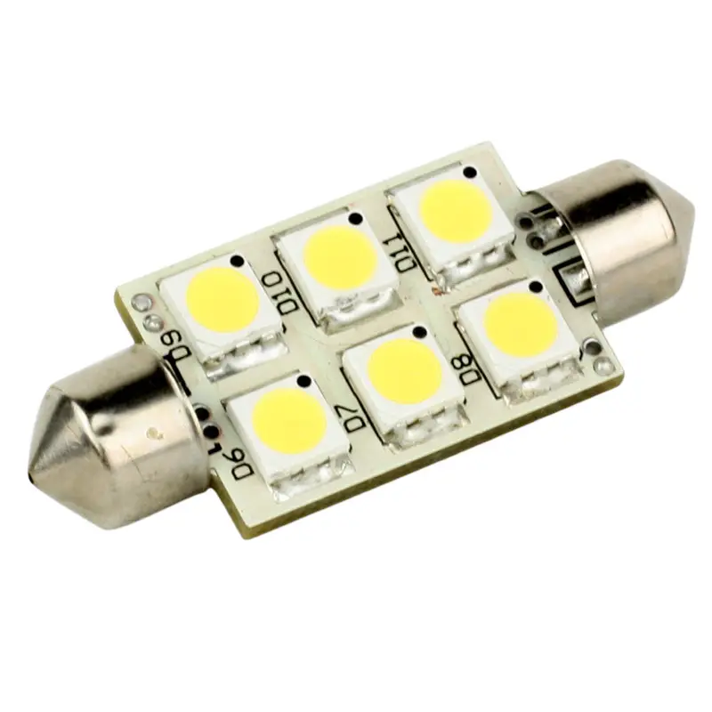 Lunasea Single-Sided 6 Led Festoon - 10-30Vdc/1.5W/97 Lumens - Warm White 1