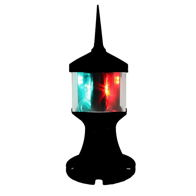 Lunasea Tri-Color/Anchor Zero Emission Light Fixture - 12V - Black 1