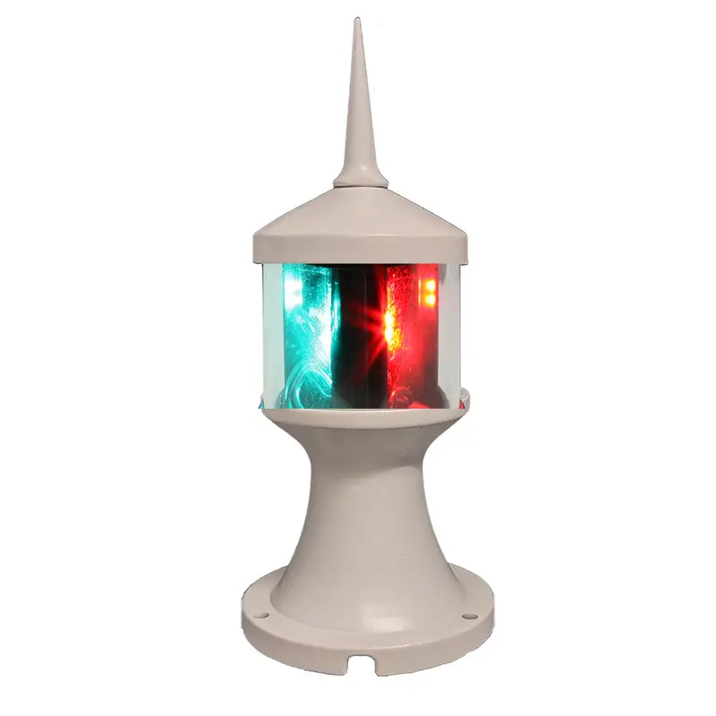 Lunasea Tri-Color/Anchor Zero Emission Light Fixture - 12V - White 1