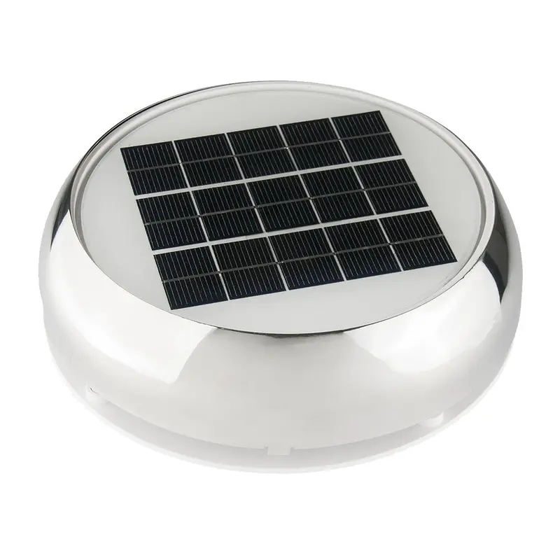 Marinco 3" Day/Night Solar Vent - Stainless Steel 1