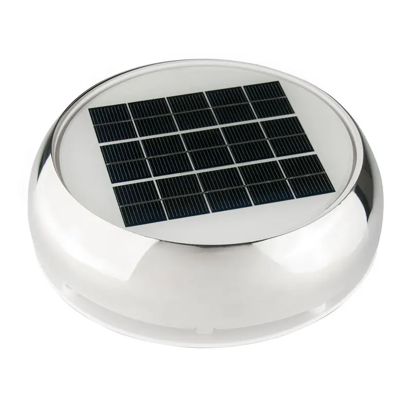 Marinco 4" Day/Night Solar Vent - Stainless Steel 1