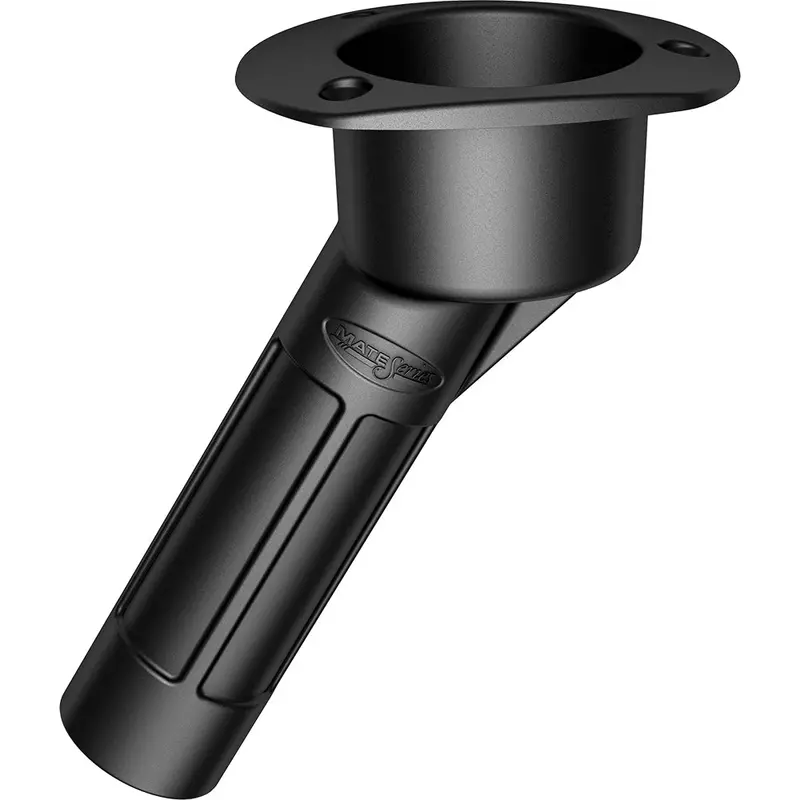 Mate Series Plastic Rod  Cup Holder 30 Degree Open W/Oval Top - Black 1