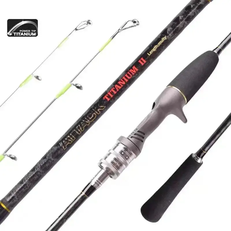 Mavllos Attack Titanium Octopus Fishing Rod 1.6M 2Pc Lh Mh 1