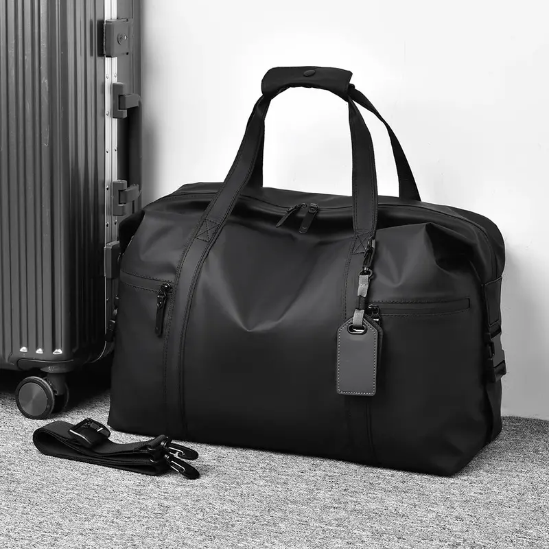Men's Black Duffle Bag 1