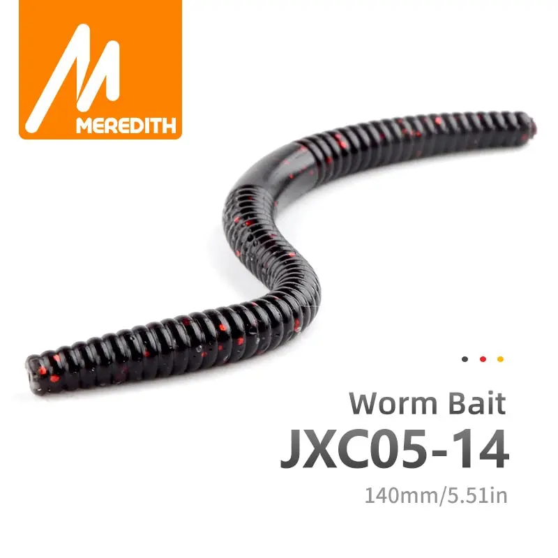 Meredith Jxc05 140Mm 5.3G 10Pcs Soft Worm Bait 1