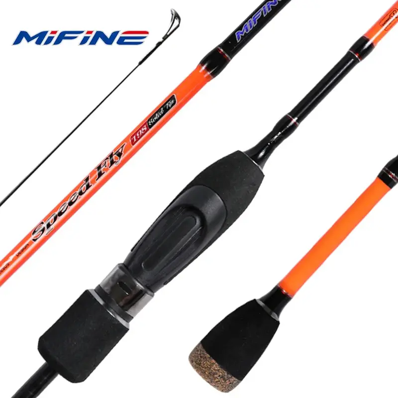 Mifine Speedfly Spin Ultralight Spinning Rod 24T Carbon 1.8M 1.98M 2.1M 2Pc Ul 1