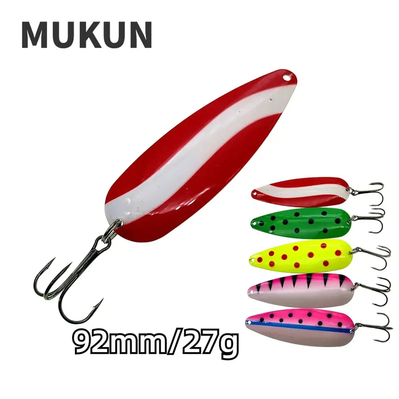 Mukun Metal Spoon Lure 9.2Cm/27G 7Cm/19G 1Pc 1
