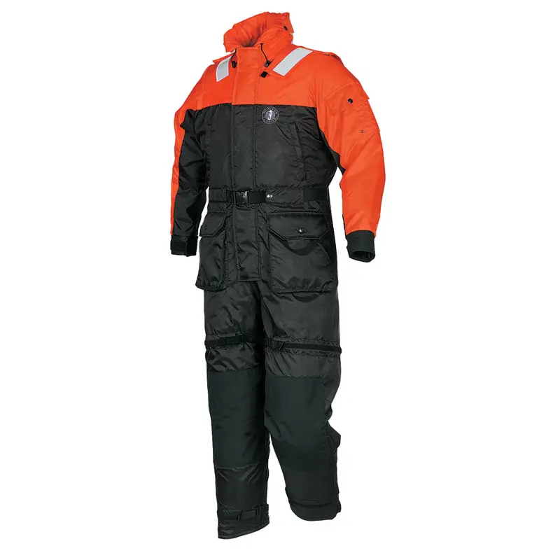 Mustang Deluxe Anti-Exposure Coverall  Work Suit - Orange/Black - Large 1
