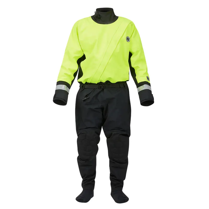 Mustang Msd576 Water Rescue Dry Suit - Fluorescent Yellow Green-Black - Medium 1