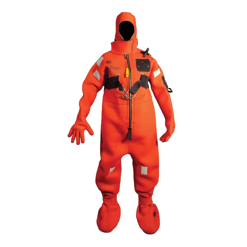 Mustang Neoprene Cold Water Immersion Suit W/Harness - Red - Adult Oversized 1