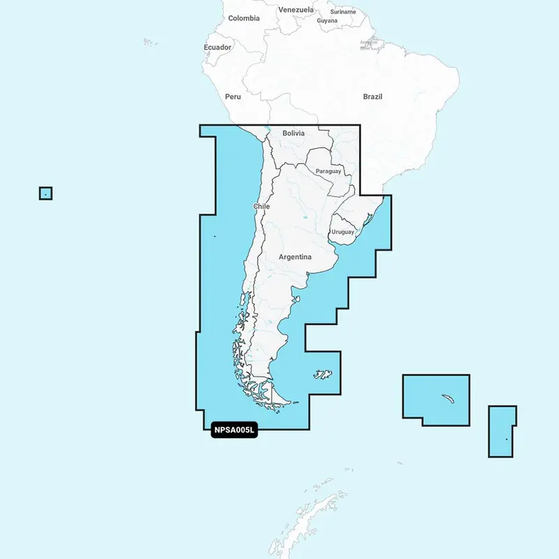 Navionics Platinum+ Npsa005l - Chile, Argentina  Easter Island 1