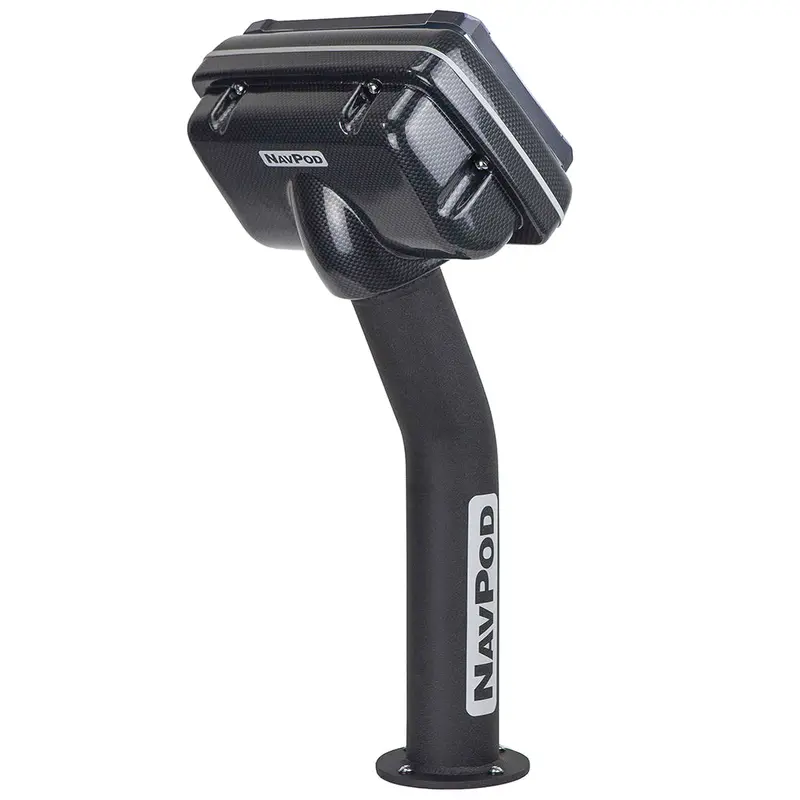 Navpod Ped5100-01 Pedestalpod Pre-Cut F/Humminbird Helix 10  Helix 9 Series - Carbon Black 1