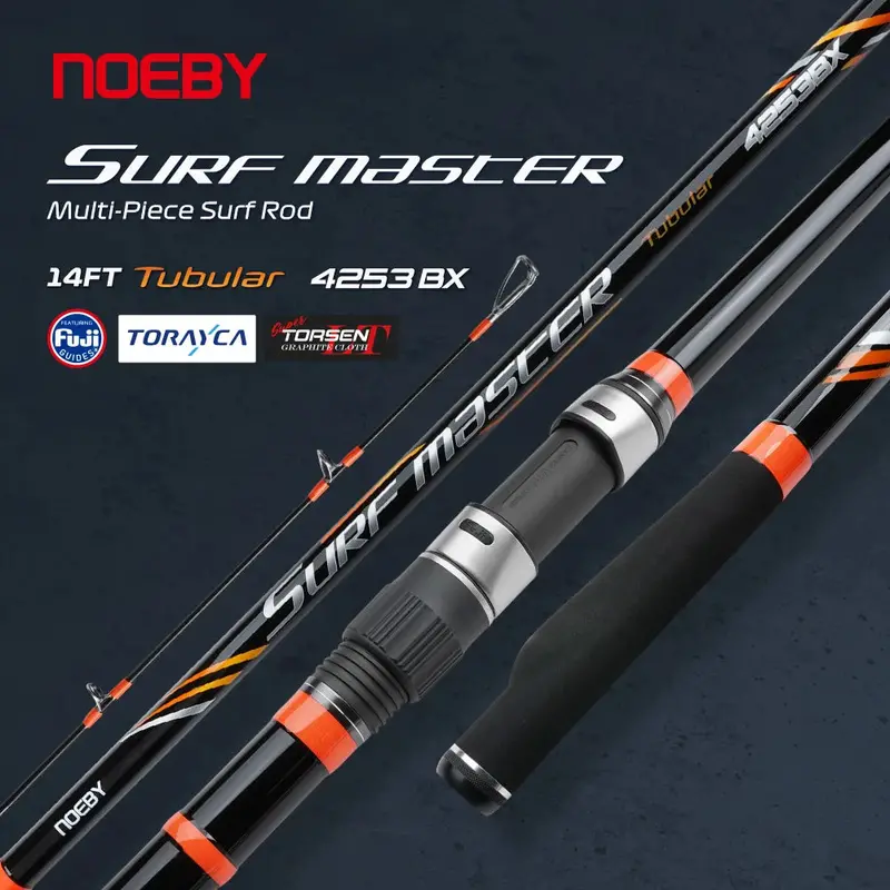 Noeby Surf Carbon Casting Rod 4.25M 3Pc 14Ft 1