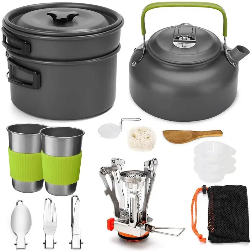 Outdoor Camp Cookware Set For 1-3 People 2