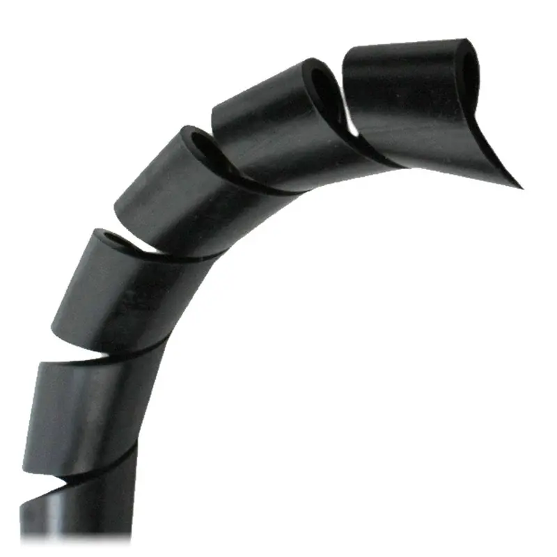 Pacer 3/8" Spiral Wrap - Black - 100' Roll 1