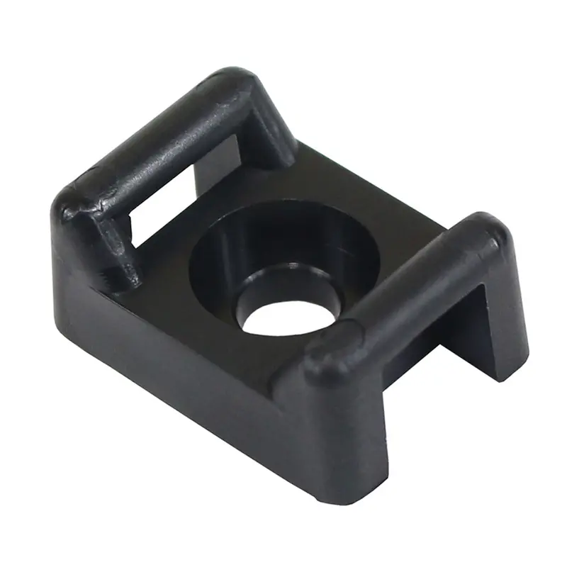 Pacer Screw Down Cable Tie Mount - #10 Screw Mount Method - Black - 100 Pack 1